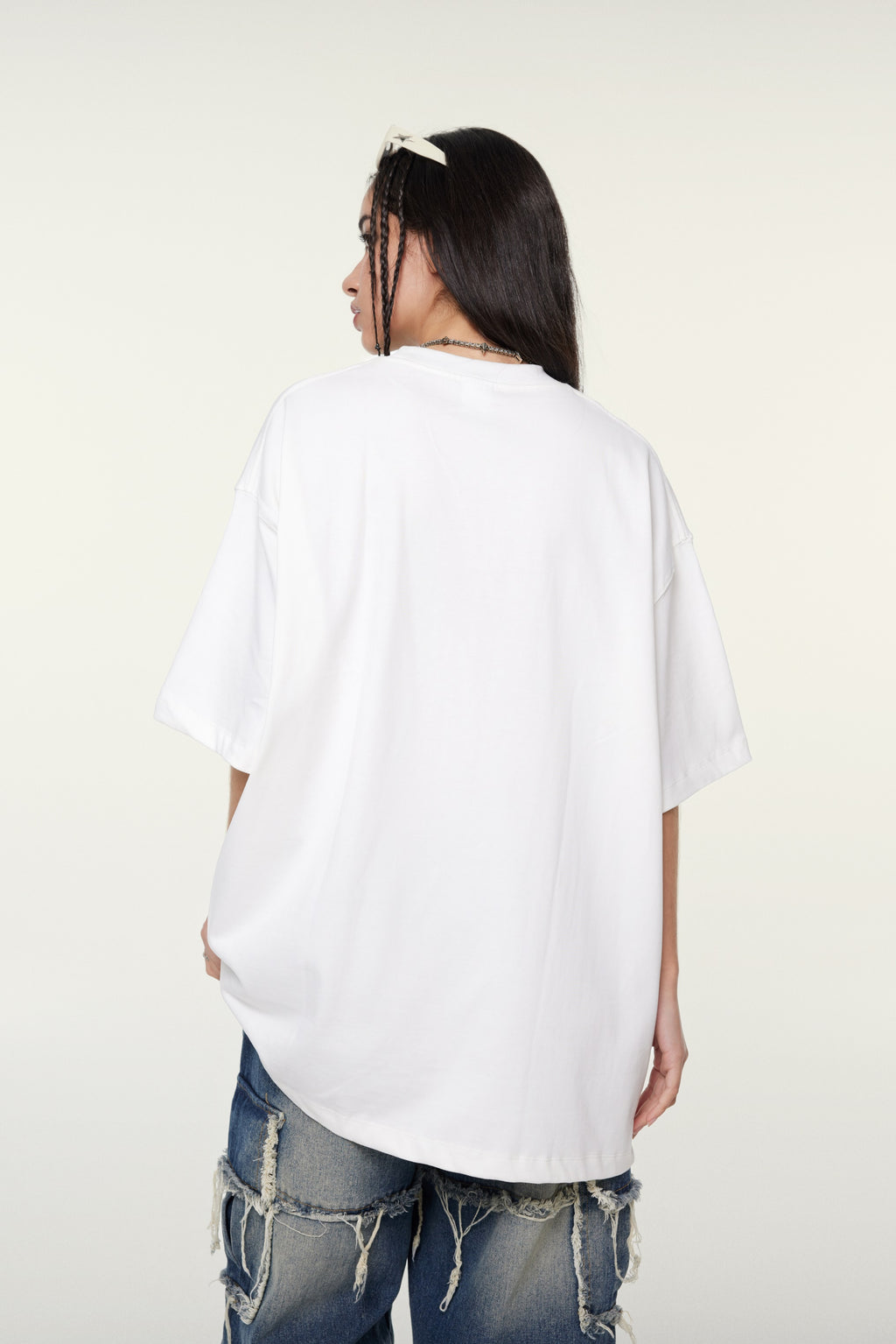 345GSM Women's Heavyweight T-shirt White