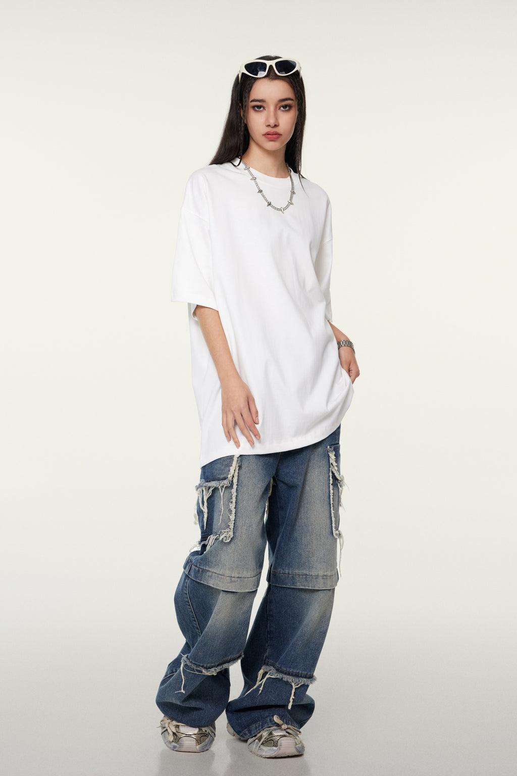 345GSM Women's Heavyweight T-shirt White