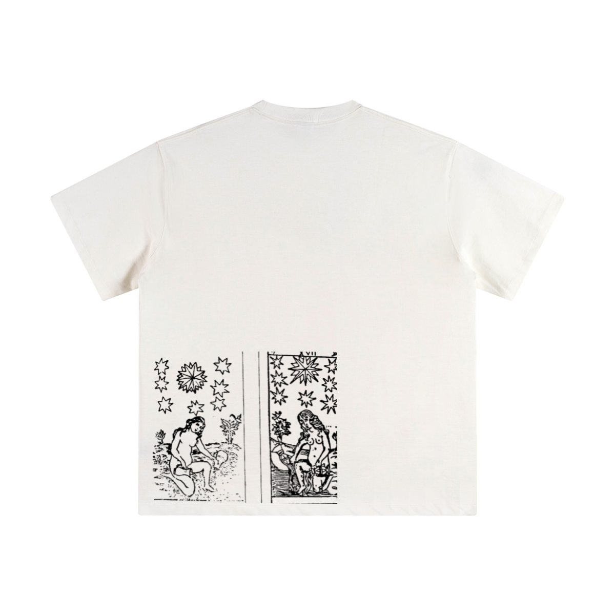 345GSM Women's Heavyweight T-shirt White