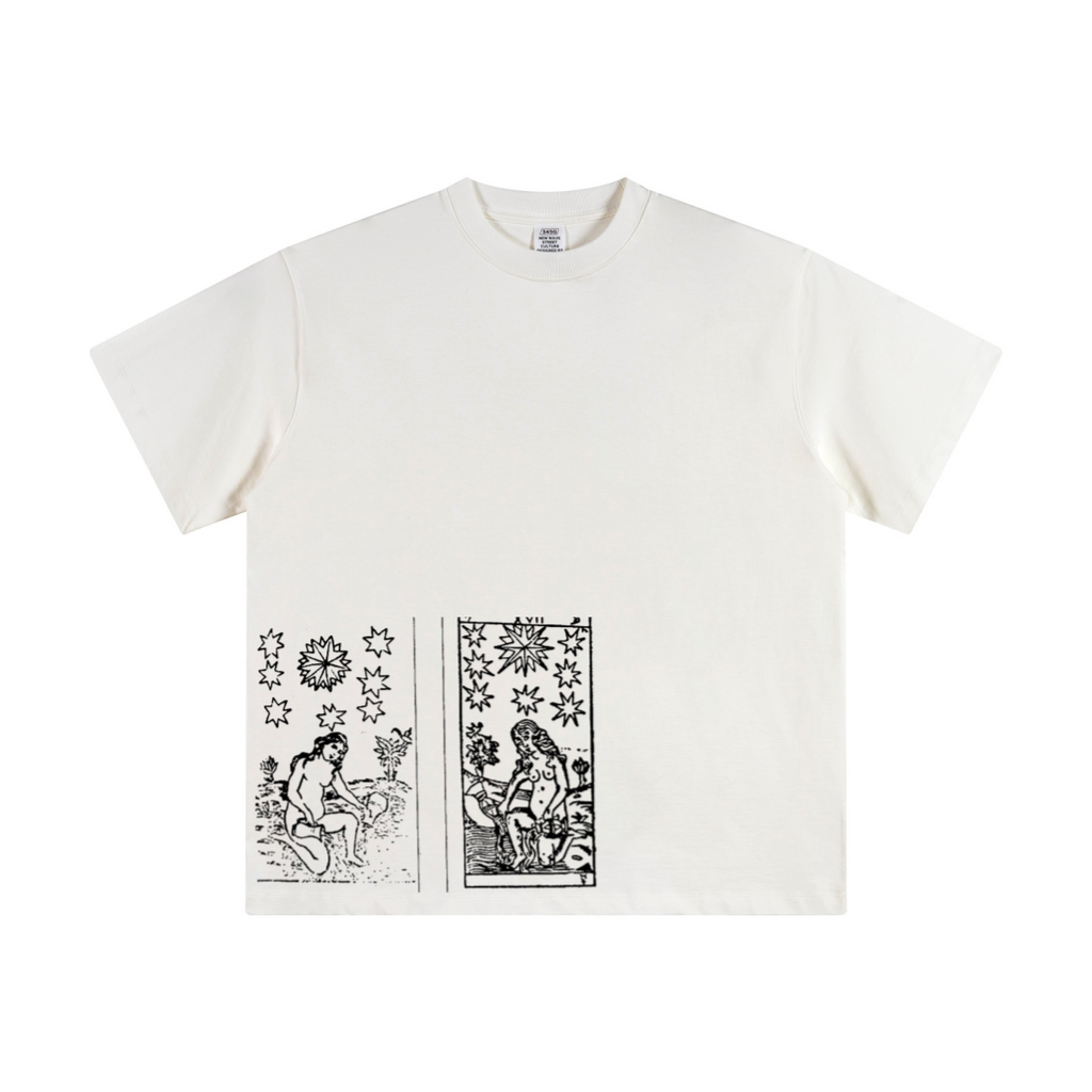 345GSM Women's Heavyweight T-shirt White