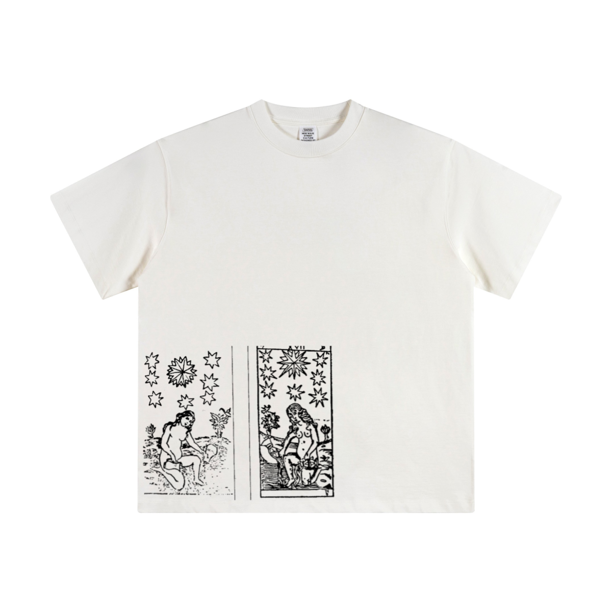 345GSM Women's Heavyweight T-shirt White