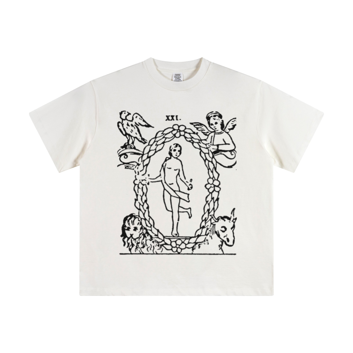 345GSM Women's Heavyweight T-shirt White